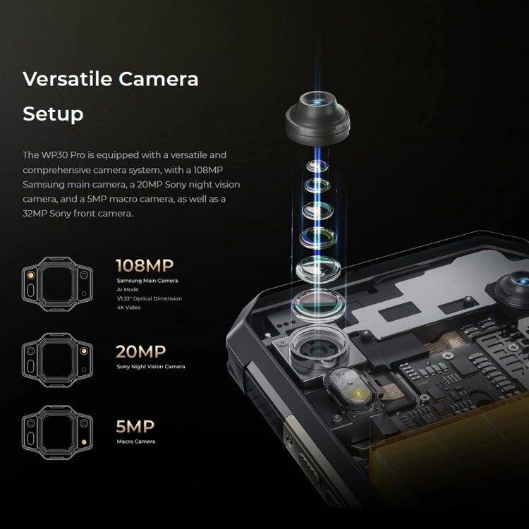 Oukitel WP30 Pro 5G, IP68/IP69K, 108MP Camera, 11000mAh, 6.78 inch + 1.8 inch MediaTek Dimensity 8050 Octa-core 3.0GHz, NFC, OTG, Network: 5G, WP30 Pro 5G 12GB+512GB Oukitel WP30 Pro 5G, IP68/IP69K, 108MP Camera, 11000mAh, 6.78 inch + 1.8 inch MediaTek Dimensity 8050 Octa-core 3.0GHz, NFC, OTG, Network: 5G, WP30 Pro 5G 12GB+512GB